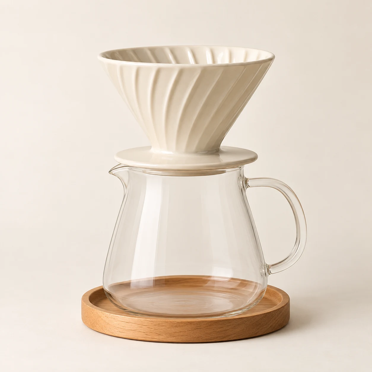 Morning Pour-Over Set in Cream
