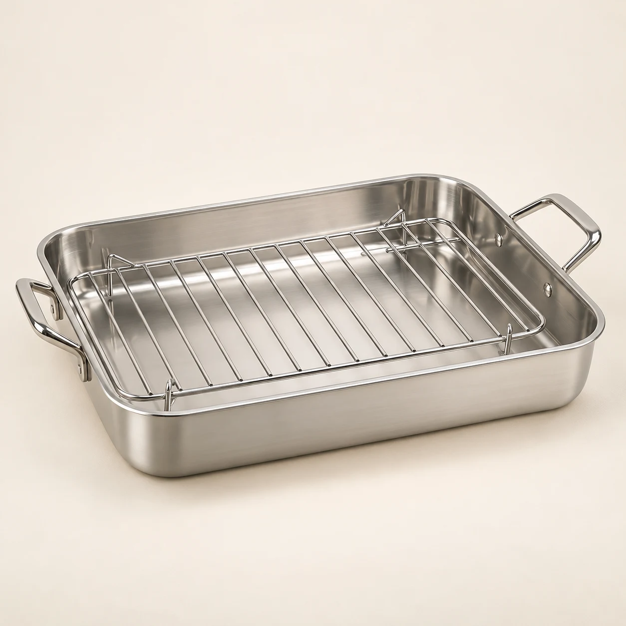 Sunday Roasting Pan Set in Stainless Steel