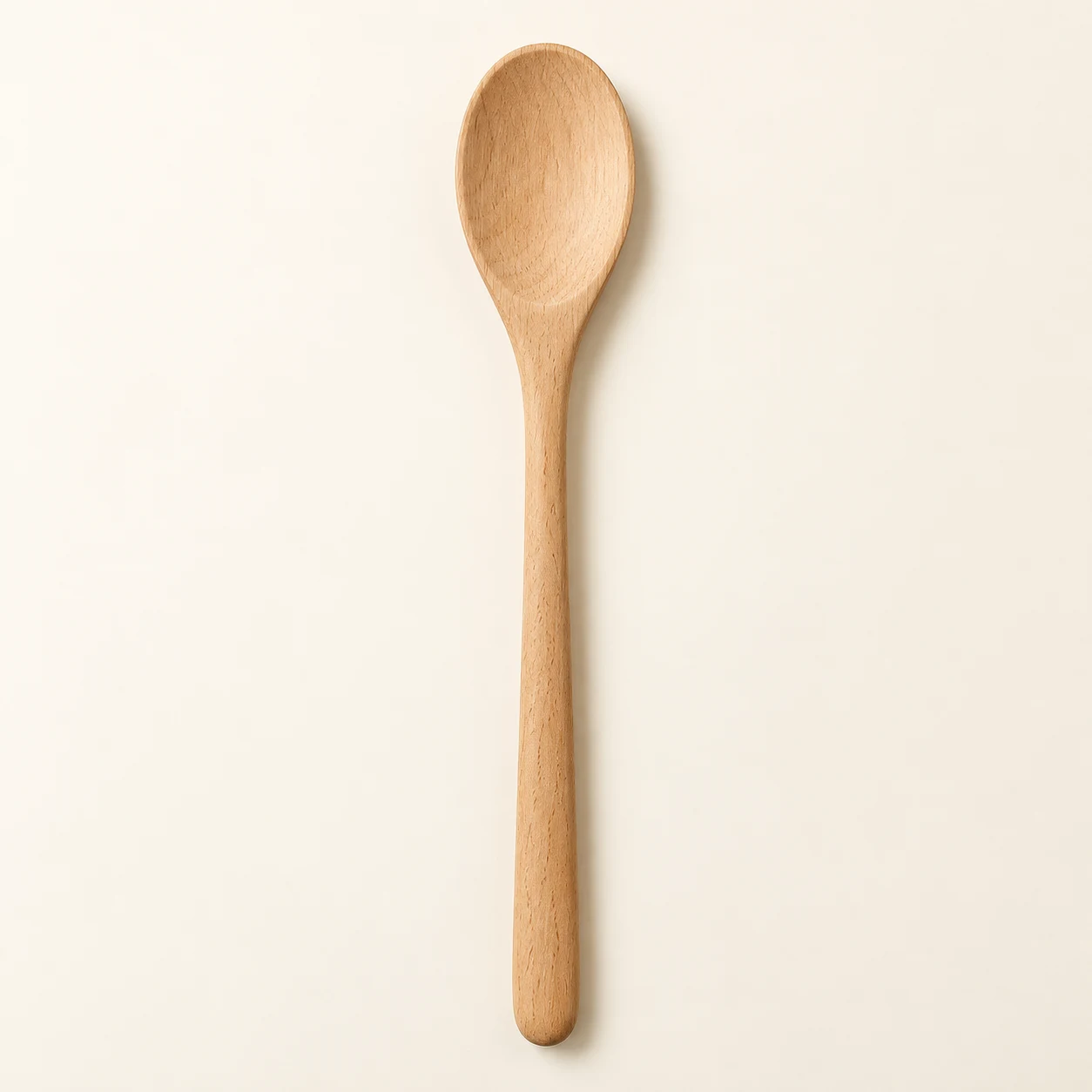Willow Wooden Cooking Spoon in Natural Wood
