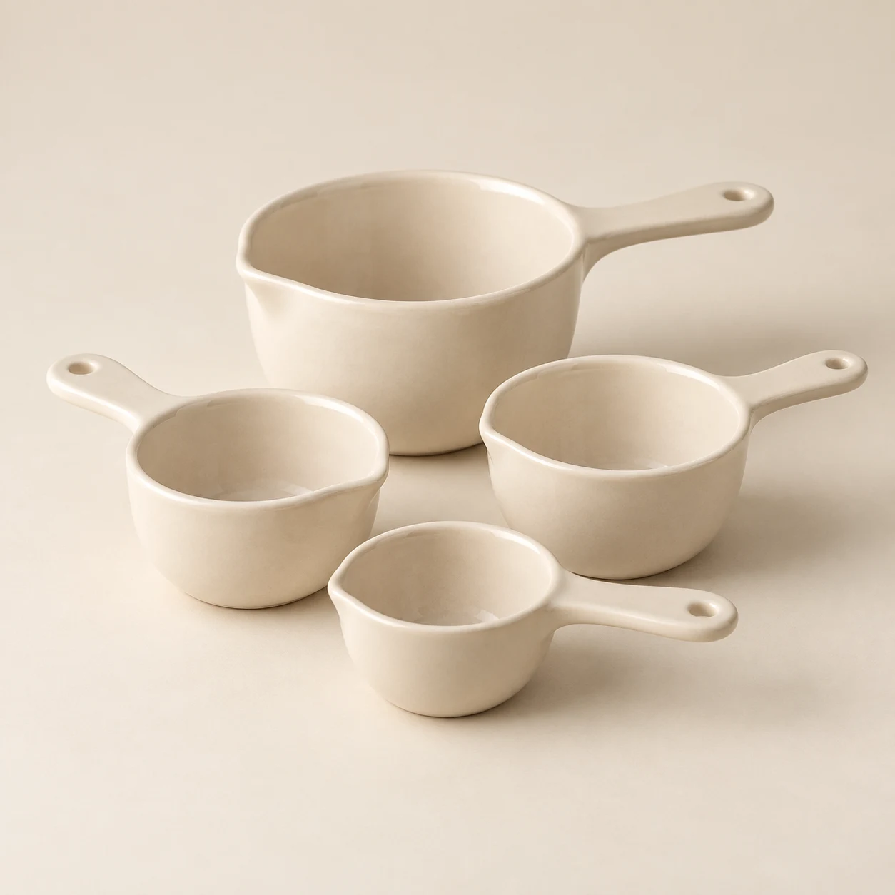 Gather Measuring Cups in Cream