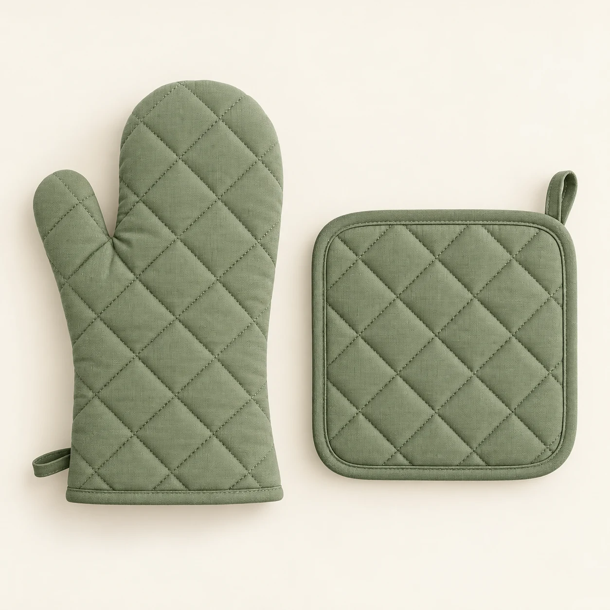 Warm Table Oven Mitt Set in Sage